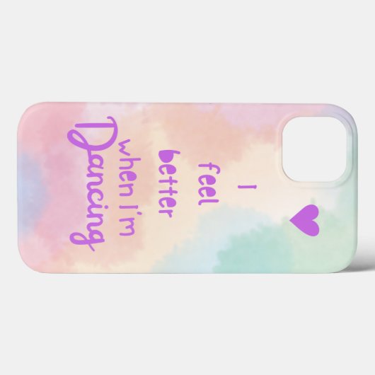 Ik voel me beter als ik dans! Case-Mate iPhone case (Achterkant (horizontaal))