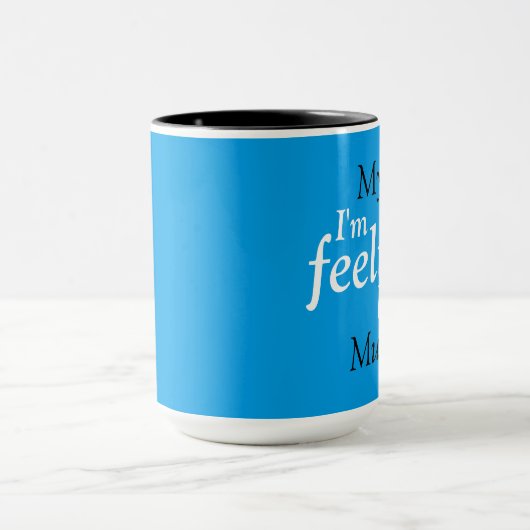Ik voel me blauw mok (Midden)