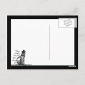 Ik voel me Dansend. Tik danskat Briefkaart (Achterkant)