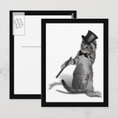 Ik voel me Dansend. Tik danskat Briefkaart (Voorkant / Achterkant)