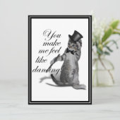 Ik voel me Dansend. Tik danskat Kaart (Staand voorkant)