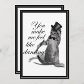 Ik voel me Dansend. Tik danskat Kaart (Voorkant / Achterkant)