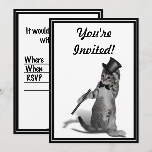 Ik voel me Dansend. Tik danskat Kaart (Voorkant / Achterkant)