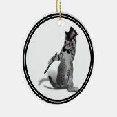 Ik voel me Dansend. Tik danskat Keramisch Ornament (Rechts)