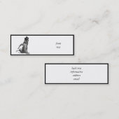 Ik voel me Dansend. Tik danskat Mini Visitekaartje (Voorkant / Achterkant)