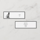 Ik voel me Dansend. Tik danskat Mini Visitekaartje (Voorkant / Achterkant)