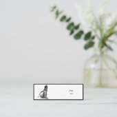 Ik voel me Dansend. Tik danskat Mini Visitekaartje (Staand voorkant)