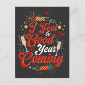 Ik voel me een goed jaar voor de komst briefkaart (Voorkant)