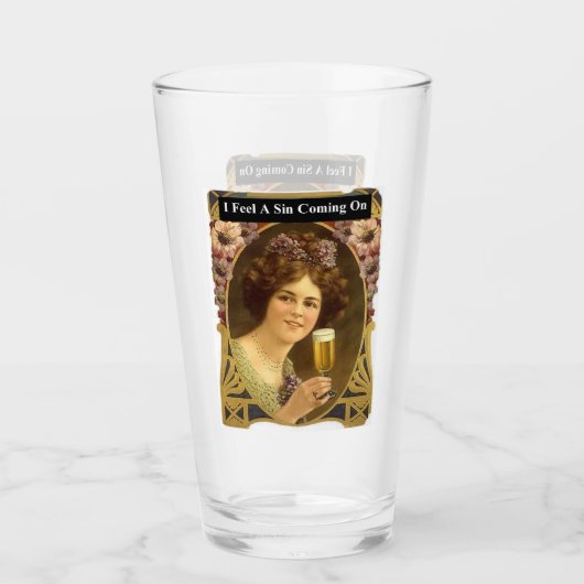 Ik voel me een zonde die aankomt glas (Voorkant)