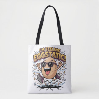 Ik Voel Me Eierstikke – Grappige Eierpun Cartoon Tote Bag