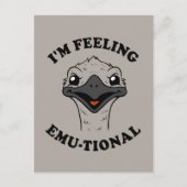 Ik voel me Emu-Tional Briefkaart (Voorkant)