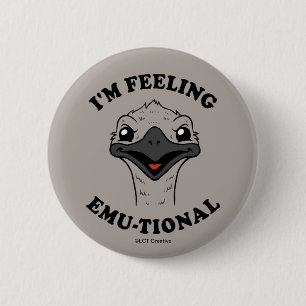 Ik voel me Emu-Tional Ronde Button 5,7 Cm
