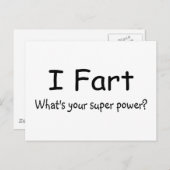 Ik voel me gek op uw superkracht briefkaart (Voorkant / Achterkant)