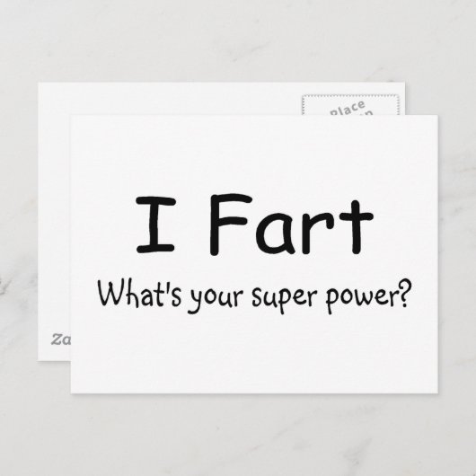 Ik voel me gek op uw superkracht briefkaart (Voorkant / Achterkant)