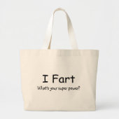 Ik voel me gek op uw superkracht grote tote bag (Voorkant)