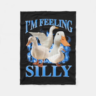 Ik voel me Gekke Funny Goose Meme Bootleg  Fleece Deken