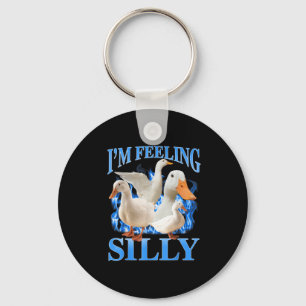 Ik voel me Gekke Funny Goose Meme Bootleg Sleutelhanger