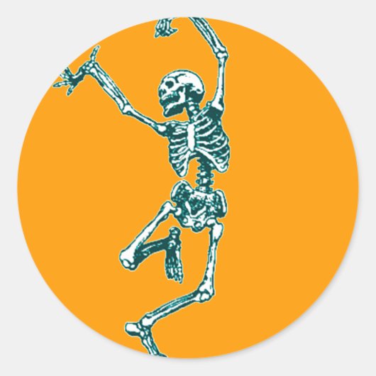 Ik voel me gelukkig, o zo gelukkig ronde sticker (Voorkant)