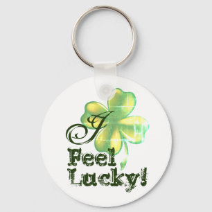 Ik voel me gelukkig, St. Patrick's Day, Round Sleu Sleutelhanger