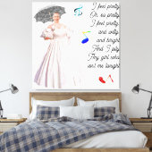 Ik voel me  gestrekte canvas print (Insitu (Slaapkamer))