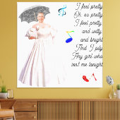 Ik voel me  gestrekte canvas print (Insitu (Woonkamer))