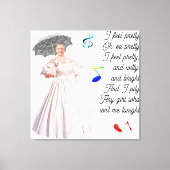 Ik voel me gestrekte canvas print (Voorkant)