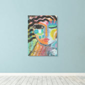 Ik voel me goed Abstract acrylverf op OSB Board Canvas Afdruk (Insitu (Houten vloer))