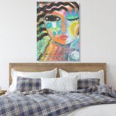 Ik voel me goed Abstract acrylverf op OSB Board Canvas Afdruk (Insitu (Slaapkamer))