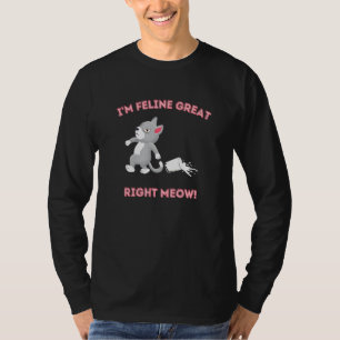 Ik voel me goed, poes kat t-shirt
