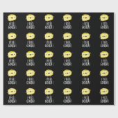 Ik voel me Gouda Funny Cheese Pun Dark BG Cadeaupapier (Vlak)