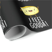 Ik voel me Gouda Funny Cheese Pun Dark BG Cadeaupapier (Rol Hoek)