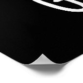 Ik voel me Gouda Funny Cheese Pun Dark BG Poster (Hoek)