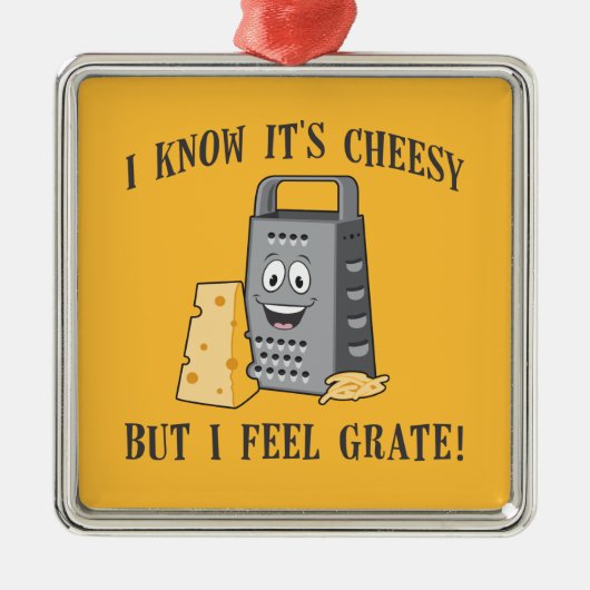 Ik voel me Grate Metalen Ornament (Voorkant)