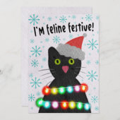 Ik voel me kerstelijk feestdagenkaart (Voorkant / Achterkant)