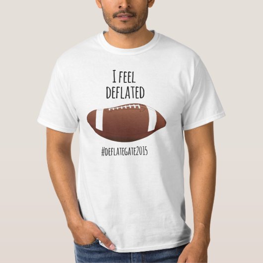 Ik voel me leeg...Deflate Gate 2015 T-shirt (Voorkant)