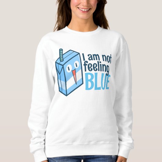 Ik voel me niet blauw trui (Voorkant)