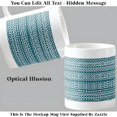 Ik voel me niet erg werkend Verborgen Bericht 124W Koffiemok