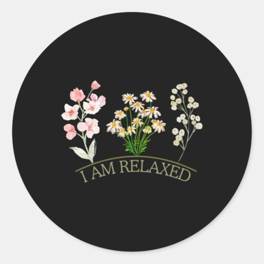Ik voel me ontspannen Sticker (Voorkant)