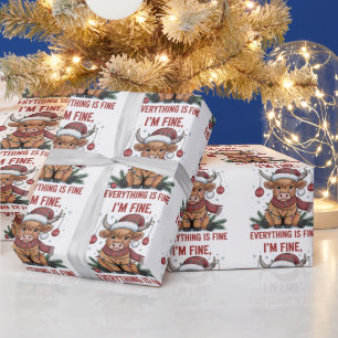 Ik Voel Me Prima Alles is Prima Kerstmis Hoogland  Cadeaupapier