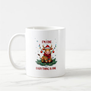 Ik Voel Me Prima Alles is Prima Kerstmis Hoogland Koffiemok
