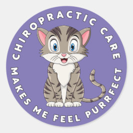 Ik voel me purrfect-Kinder Ronde Sticker