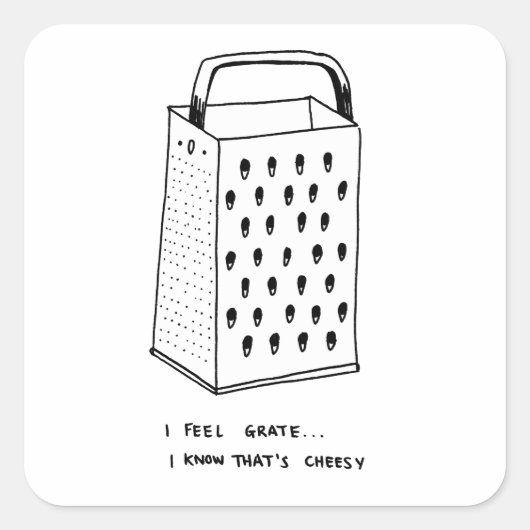 Ik voel me raar vierkante sticker (Voorkant)