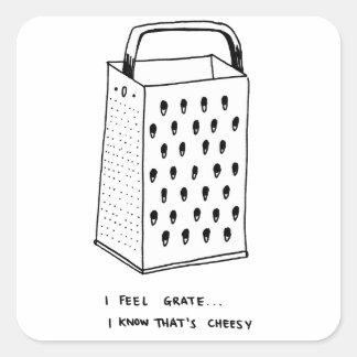 Ik voel me raar vierkante sticker