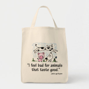 Ik voel me slecht voor goede dieren. tote bag