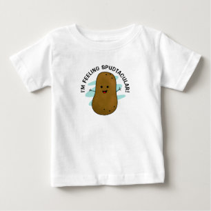 Ik Voel Me Spudtaculair Aardappel Baby T-Shirt