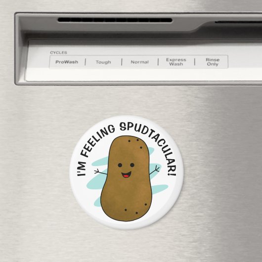 Ik Voel Me Spudtaculair Aardappel Magneet (Insitu (Vaatwasser))