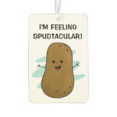 Ik voel me spudtaculaire aardappel luchtverfrisser (Achterkant)