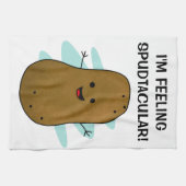 Ik voel me spudtaculaire aardappel theedoek (Horizontaal)