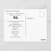 Ik voel me thuis een nieuw briefkaart voor de aank (Achterkant)
