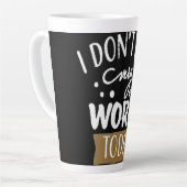 Ik voel me vandaag niet erg werkbaar latte mok (Linkerhoek)